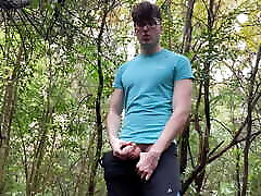 Guy huge tit black tiny in the Woods