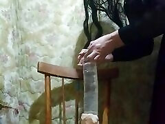 بانوی الیس تلفیقی 01 کیرمصنوعی بزرگ و جلسه مقعد عمیق. لباس زیر زنانه, جوراب شلواری, کفش پاشنه بلند, زیبا, از جلو, باسن