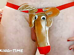 Rudolph Gets His Nose Polished! A Slow Christmas Handjob Milking-time