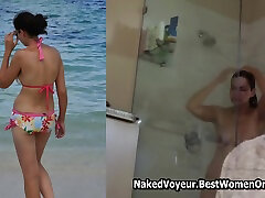 Hairy Milf Wash Naked Shower Hidden Cam