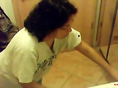 First my friend, next my wife in our xxx full hd brazzer in our toilet