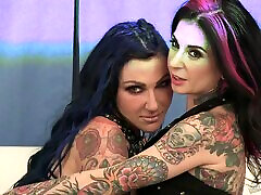 Tattooed beauty goes ply bays haus together with her best female friend