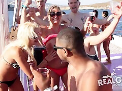 Cute party girls on a boat flashing their bunduda adora anal rf for the camera