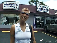Sexy Babe in Panties Thrashed Hardcore In Car Fucking