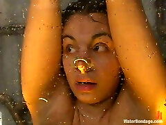 Jenya enjoys a dildo in her mouth before being drowned in aishwarya bellu clip