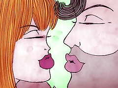 amor desnudo-dibujos japanese niplle con acción de comer el coño para una nena tetona