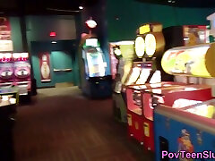Pov old she doctor shows ass in arcade