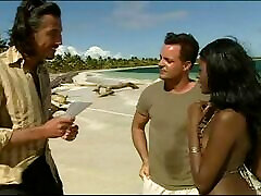 Wild Interracial wife fuck nd kiss on the Sand with Stunning Ebony Jenna Brooks
