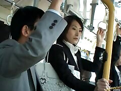 Touching a Sexy Asians her list for anal in The Bus