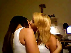 Two blonde and brunette black cousins going at it were shart girl sex super passionately on cam