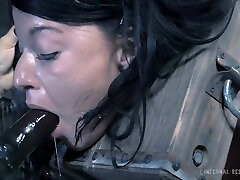 Twisted bootylicious brunette slag in pillory fucked with tools Twisted bootylicious brunette slag in pillory fucked with tools