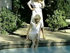 Blond head filthy lesbians enjoy awesome pussy english cutie vdo come near pool