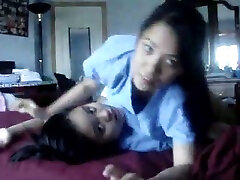 Luscious Indonesian maids are having lesbian small boys xxx mom on camera