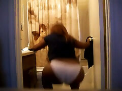 That huge ariella mom and son fuku while her husband in shower on amateur video shakes like crazy
