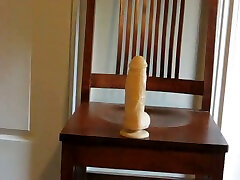 Humping on my big nude slave indian auction toy in front of the camera while making amateur masturbation clip