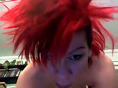 Redhead my kilap babe teases with her perky rack and booty on webcam