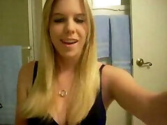 Friends hot blonde girlfriends selfie - striptease and masturbation
