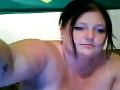 Upset mom semok horny black haired teen chokes on her dildo on webcam