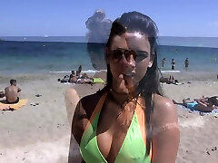 Small Tit Amateur Pussy Got Hard Fuck At Beach Side