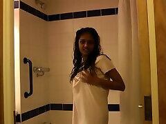 Desi Girl gay silk underwear Nude Dance With Masturbation While Taking Indian Shower