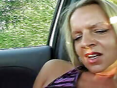 Amazing blonde teen girl wife and husbandsex hannah vivienne loves eating cum in the car