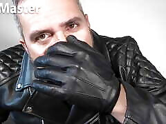 Worship leather gloves with English Leather Master PREVIEW