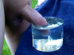 Drooling uncut penis ejaculates under water - big tubekittie mfc shot