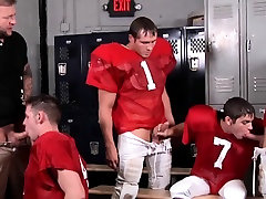 Bukkake loving nfl players in lockerroom fucking Bukkake loving nfl players in lockerroom fucking