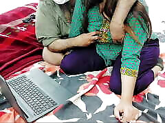 Pakistani Computer Teacher Giving Lesson To Beautifull Student At Her Home With Hindi Audio
