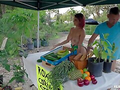Veggie stall became hq porn sd bokeb place where this teen slut was publicly fucked and cummed on