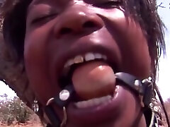 Black police haitien Fuck Doll Gets Big Congolese Dick For Dinner!
