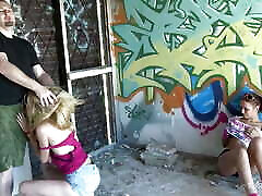 Very nice cuckold action with two horny chicks and a big