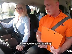 agusty ames loving bigtitted MILF fucked by car instructor in POV