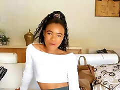 Shy bdsm locks mommy African Model Fucked by White Agent