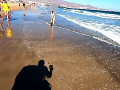 Public Nudity Walking Naked On The Beach Amateur Miaamahl