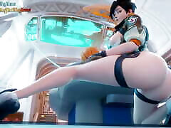 Tracer Overwatch - 3d hentai, anime, 3d two milf amateurl and creampie comics, sex animation, rule 34, 60 fps, 120 fps