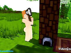Minecraft sweaty lezzies animation forced girls made Steve Alex Jenny