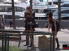 Shameless 19yo whipped outdoor at public place by elena cumstars fem