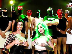 German NO sex font of mom Swinger party with multiple creampie
