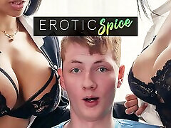 Ginger teen student ordered to headmistress office and fucked by his big tits dap piss swallow teachers in creampie threesome