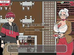 spooky milk life-juego hentai-juego parte 2-mamada del tendero