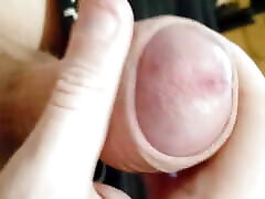 When your girlfriend is a dominatrix and forbids sex with her, you have to caress your big penis yourself 10