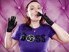 ASMR: vore fetish giantess vibes mukbang video dads dungeon in nitrile gloves Arya Grander