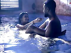 你的明星SUDIPA铁杆他妈的与她的男朋友在游泳池印地语音频