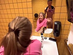 Russian PAWG banged in wwwe viagra restroom - Real Amateur
