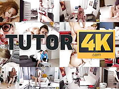 TUTOR4K. xxx babes hd com with stud is inappropriate but tutor cant resist having it