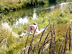 A Casual Passerby Young Guy Saw A Naked Milf Sunbathing On River Bank. Peeping Naked In Public. arekan xxx com Beach. Wild tokyo group anal 15 Min With Spy Camera