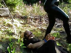 My blind fold cheting FemDom very old movies. Rubber Catsuits and Verbal Humiliation with JOI Arya Grander