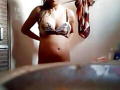 Desi College girl is bathing in bathroom tits enlarement 19y old girl scandel Part-2