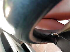 Public masturbation with dominicans big ass in the car